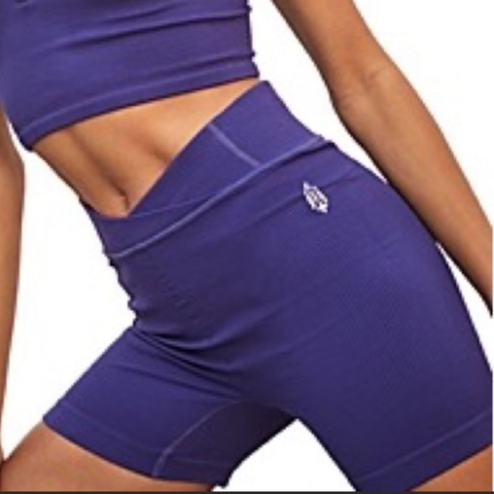 S/M FP shorts NWT Free People fits M FP Movement Free Throw Outer Space Purple